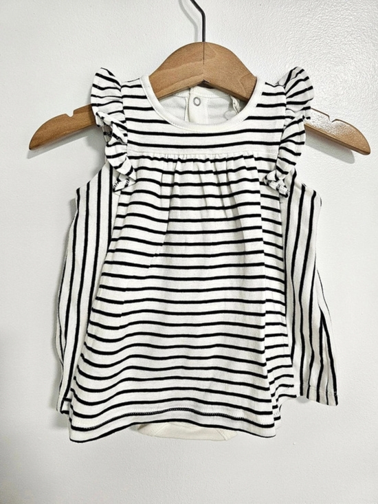 Petit Bateau Other - 🧸2/20$ Petit Bateau Size 3M Striped Ruffle Sleeve Dress Baby Girl